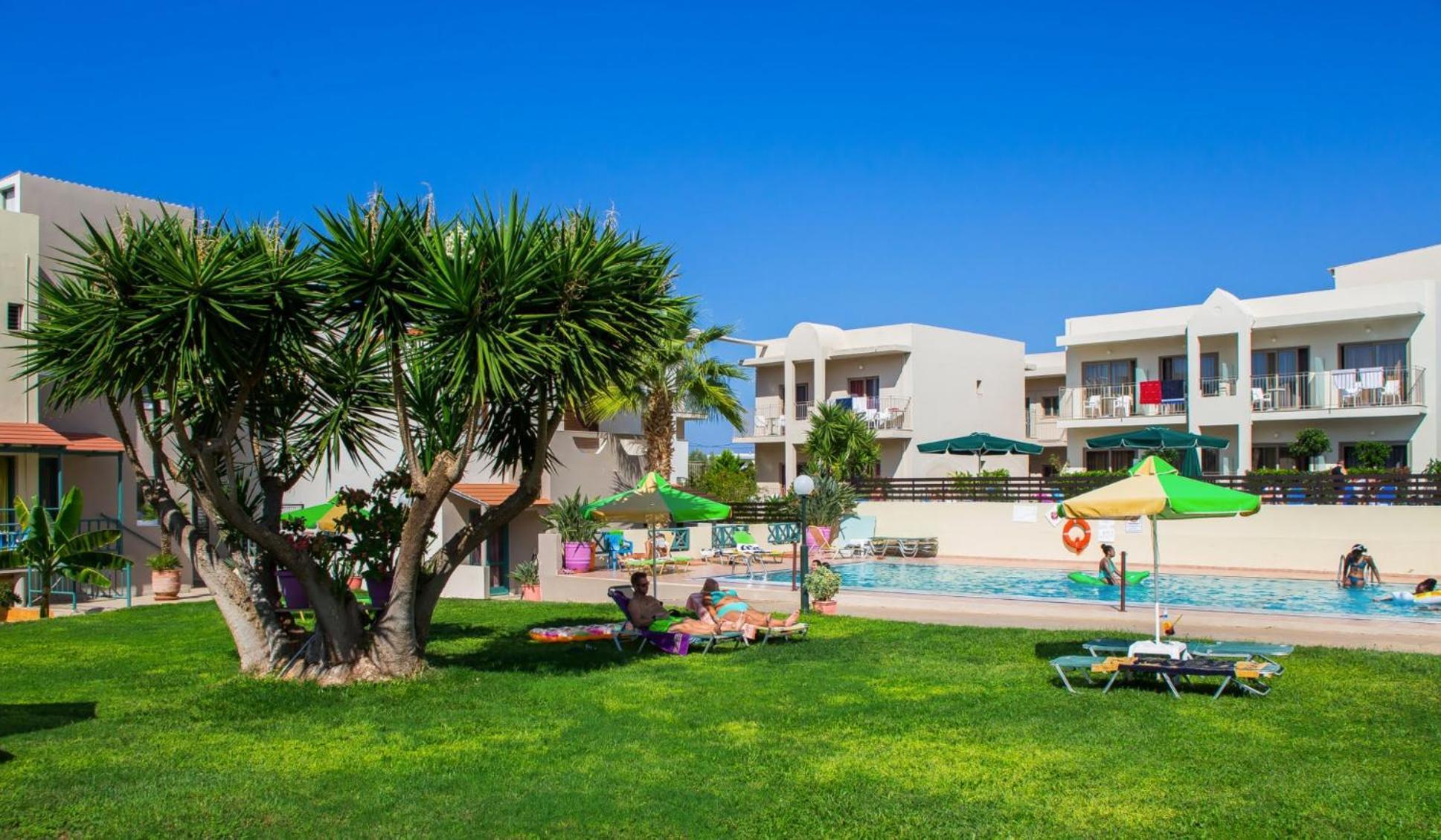 Theoni Apartments Малиа Экстерьер фото