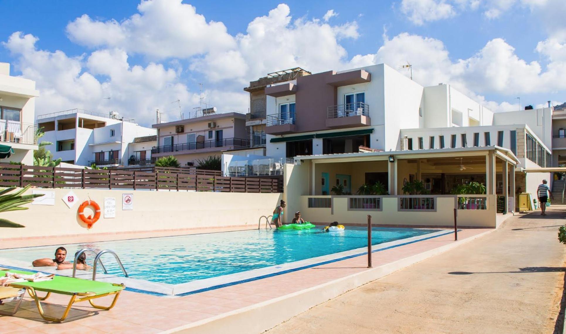 Theoni Apartments Малиа Экстерьер фото